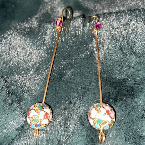 Jewelry - Dangle bead hook earrings beaded
